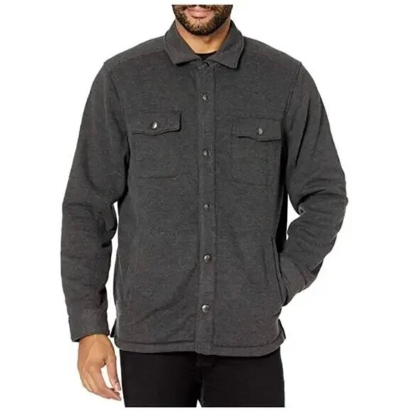 Tommy Bahama Palmdale CPO Shirt Jacket in Charcoal - Picture 2 of 5
